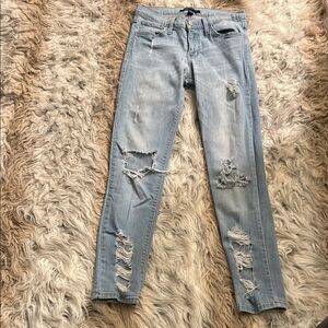 Flying Monkey Skinny Distressed Jeans (Size 27)